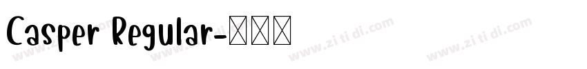 Casper Regular字体转换